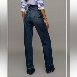 NWT reformation wilder jeans in Mille let down - size 25